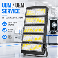 Projecteur LED modulaire haute luminosité à 5 panneaux, angle réglable, dissipation thermique robuste, éclairage professionnel pour projets