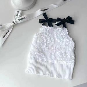 Pakaian Anjing Kucing Ringan dengan Bordir Bunga untuk Maltese Yorkshire <span class=keywords><strong>Terrier</strong></span> Teddy Bichon - Product Image 2