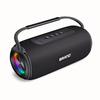 Haut-parleur Bluetooth portable sans fil puissant de 20 W avec logo personnalisé, étanche IPX6, méga basses et lumière LED RGB pour l'extérieur