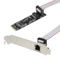 Tarjeta Ethernet 5GBase-T de 1 Puerto y 5000 Mbps, M.2 B Key/M Key a PCIe, con Controlador LAN RJ45 Realtek RTL8126 para Servidor