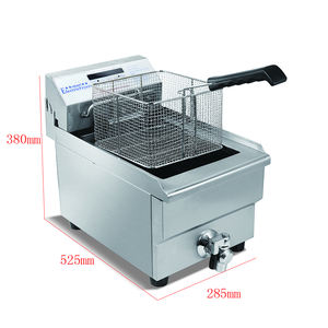 <span class=keywords><strong>TARZAN</strong></span> Commercial Restaurant 13L Friteuse Électrique Ouverte avec Carter D'huile Monocylindre Grande Capacité Maison Chips - Product Image 3