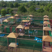 ROPECUBE Équipement de terrain de jeu en corde pour l'aventure en plein air pour les enfants Parcs de voyage et zones d'activités d'exploration familiale
