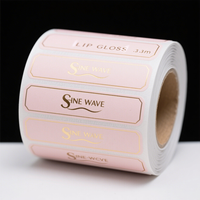 Autocollants d'étiquettes adhésives personnalisés durables en feuille d'or estampée imperméables avec protection UV et impression numérique