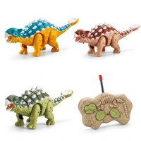Jouet Ankylosaurus télécommandé infrarouge EPT - Jouet animal RC réaliste en forme de dinosaure marchant avec son et lumière simulés