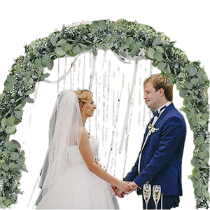 New Bạc Bạch Đàn Lá Vòng Hoa Trang Trí Nội Thất Nhựa Bền Nhân Tạo Màu Xanh Lá Cây Mô Phỏng Cây Nho Với Cây bụi Và Cỏ - Product Image 4