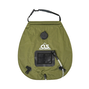 Sac de douche extérieur CLS Auto-conduite Camping Spiral Nozzle Solar Hot Water Bag 20L Portable Water Storage Bag - Product Image 1