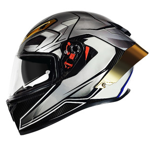 <span class=keywords><strong>Casque</strong></span> de <span class=keywords><strong>moto</strong></span> intégral pour hommes et femmes, adapté à toutes les saisons, avec double visière - Product Image 5