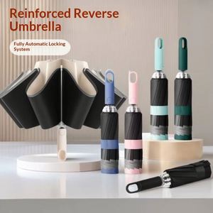Paraguas Promocionales de Fabricante, Plegables en Tres Secciones, con Bloqueo Automático, Apertura Inversa, Reforzados, Impermeables y con Protección Solar - Product Image 1