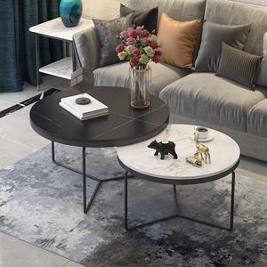 Offres Limitées <span class=keywords><strong>Table</strong></span> Basse <span class=keywords><strong>de</strong></span> Salon Design Rond Élégant avec Plateau en Pierre Durable <span class=keywords><strong>de</strong></span> Luxe Léger et Pieds Dorés - Product Image 4