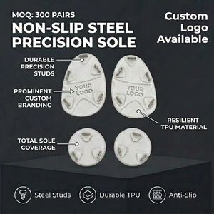Al por mayor, <span class=keywords><strong>suelas</strong></span> autoadhesivas personalizadas para tacos de béisbol, diseño dividido, almohadillas de TPU resistentes al desgaste para pegar en zapatillas, para modificación de calzado deportivo - Product Image 3