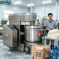 Nouveau Pétrin Spirale Double Vitesse 100kg avec Bol Amovible 260L, Levage Hydraulique, Grande Capacité pour Boulangerie Commerciale, Pétrissage de Pâte, Farine et Maïs
