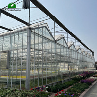 Serres solaires passives de luxe, matériaux de filet d'ombrage, serres en verre, designs victoriens