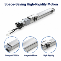Module de glissière linéaire à vis à billes BSC6, actionneur linéaire électrique avec moteur pas à pas NEMA, rail compact haute rigidité pour machine CNC