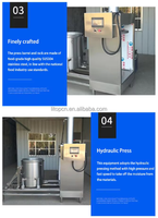 Automatische hydraulische fruitpers, koude persen, multifunctioneel voor peer, fruit, honing, peer, appel, ui, avocado, met CE-keurmerk