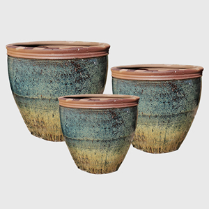 Grands pots de fleurs en céramique, résistants au gel, faits à la main, style rustique européen, pour centres commerciaux, jardins et décoration intérieure TERREN RT6600 - Product Image 6