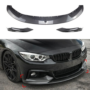 Amp-Z Front Bumper Lip Splitter Carbon Fiber Texture For Bmw 4 Series F32 F33 M-Tech 2014-2020 - Product Image 1