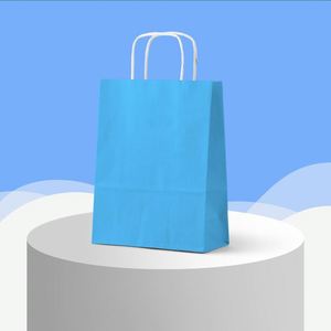 Bolsas de Papel Kraft Marrón con Logotipo Personalizado, Venta al por Mayor, Biodegradables, Ecológicas, con Grabado, para Supermercados y Entrega de Alimentos - Product Image 5