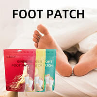 Patchs Détoxifiants au Gingembre en Gros, Coussinets Naturels à Base de Plantes pour les Pieds, Soulagent les Pieds Fatigués, Améliorent la Qualité du Sommeil, Autocollants de Soin des Pieds