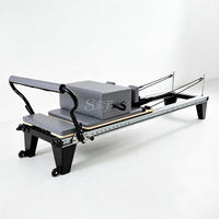 Bodybuilding Langlebige Hochwertige Yoga Vollausziehbare Liege Schwarzes Aluminium Pilates Reformer Gerät Box Jump Board Tragbar