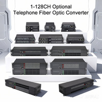 PINWEI Multiplexeur analogique téléphonique FXS/FXO 1 à 8 ports + 1 à 2 ports Gigabit Ethernet fibre optique POTS et données sur fibre 1000 Mbps