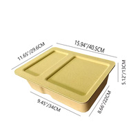 Boîte de rangement multifonctionnelle en feutre polyester moulé 3D écologique, thermoformée, avec logo personnalisé, pour la maison, le bureau ou comme organisateur de bureau.