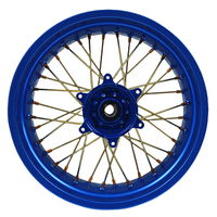 Ensemble de roues Supermoto CNC 7075-T6 anodisées de 17 pouces pour moto tout-terrain Surron YZ125 YZ250 YZ250F YZ450F, course hors route 125-450cc