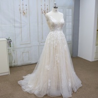 Robe De mariée en dentelle à manches longues, dos ouvert, tenue élégante, nouvelle collection 2020