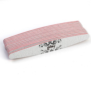 Gelsky Customized Nails File Personal Logo 80/80 Free Design Zebra Nail File Emery Board Nail File