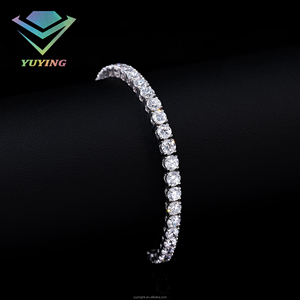 Bracelet tennis en argent sterling 925 avec diamants ronds brillants de 2 mm à 5 mm, cultivés en laboratoire CVD/HPHT, avec certificat IGI - Product Image 3