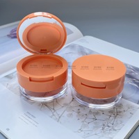 Boîte d'emballage vide en plastique ABS, scellée, avec bouchon rotatif interne, deux-en-un, pour poudre libre et poudre compacte, à usage industriel personnalisé, pour commandes sur mesure