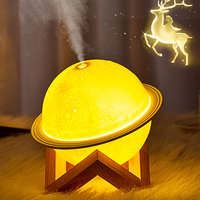 Humidificateur d'air léger avec diffuseur, 200ML, port USB, ultrasonique, machine de brume fraîche pendant la nuit, livraison directe