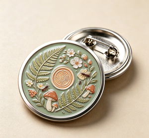 Floral Metal Golf Ball Marker Magnetic Hat <b>Clip</b> Enamel Floral Pin Custom Gift for Golf Club - Product Image 2