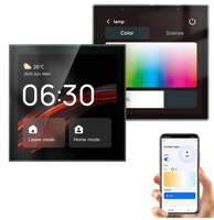 Interrupteur mural intelligent KLASS ZIGBEE Google Smart Life, contrôle central multifonction pour maison intelligente, écran tactile en verre 6 pouces, 250V gratuit