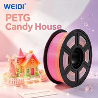 Filament PETG à gradient de haute précision d'impression WEIDI, 1,75 mm, 1 kg, tiges en plastique résistantes aux chutes, filament pour imprimante 3D