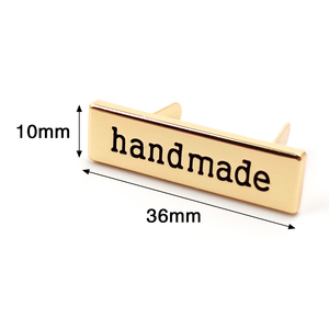 Deepeel BK101 10x36mm Luggage Handbag Hardware Accessories Handmade LOGO Decoration <strong>Buckles</strong> <strong>Bag</strong> Labels Tag - Product Image 2