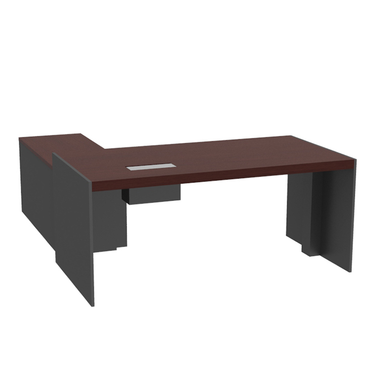 Élégant Moderne Bureau Table Exécutive En Bois Solide De Conception Surface PDG Table de Directeur de Bureau de Patron