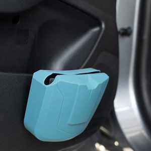 Modern Multi-functional Silicone Storage Bag for Car Door & <b>Desk</b> Edge Portable Trash Bin & Tissue Holder Organizer - Product Image 6