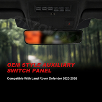 OTTOVOXX 6-fach Zusatzschalter-Panel-Kit für Land Rover Defender L663 2020-2026 OEM-Stil Plug-and-Play Overhead-Schalter