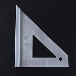 Regla Triangular MAYH de 10 cm, Escala de Ángulo Recto Metálica para Dibujo de Ingeniería - Product Image 1
