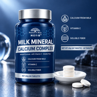OEM ODM Private Label Milk Calcium Tablet Candy Calcium Supplement Bone Density Vitamin C Resistant Dextrin Chewable