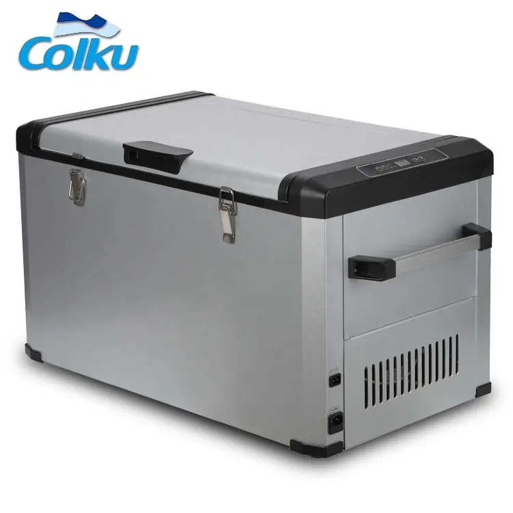 Colku Camping 80 Liters Fridge Compressor Car Refrigerator 12 / 24V dcコンプレッサーミニ車冷蔵庫と冷凍庫