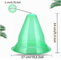 Protège-plantes anti-escargots 27 cm x 24 cm en plastique – Protection contre le gel, les insectes et les oiseaux – Mini-serre de protection