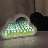 Smart grande chambre salon 3D Décoration murale Magic LED Tunnel Infinity Illusion Miroir Miroir spiegel espejo