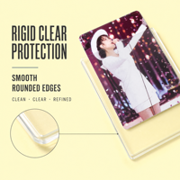 Étuis de protection transparents en PVC anti-RFID pour cartes de visite, cartes photo de collection et accessoires de trading – Présentoirs et rangements
