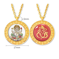 Collar de Ganesha al por mayor, Figura del Dios Ganesha Indio, Joyería Tailandesa, Pequeñas Estatuas de Ganesha para Iglesia Religiosa y Regalo