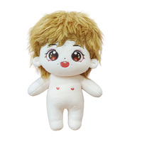Personnalisable 10cm & 20cm coton peluche Figure poupée Cartoony humain en forme de Kpop idole votre propre peluche jouet