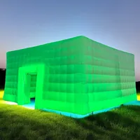 Tente cube gonflable Oxford de qualité commerciale personnalisée pour discothèque, ouverture rapide quatre saisons, portable, pour fêtes, publicité, pub extérieur
