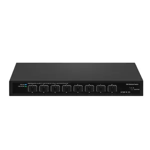 8 Port Full 10G SFP+ Ethernet Switch support 1.25G/2.5G/10G Supports one click code dialing and three speed switching