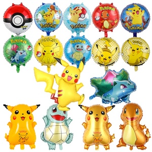 Ballons en <span class=keywords><strong>film</strong></span> d'aluminium Poke-mon, jouets pour enfants Pika Pocket Poke-mon de dessin animé, ballons de fête d'anniversaire - Product Image 2