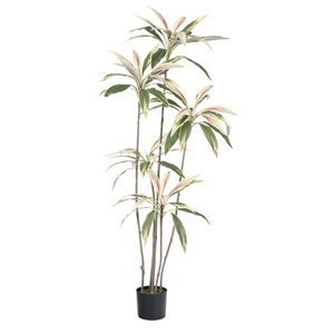 Piante Artificiali in Plastica Cordyline Fruticosa, Pianta Artificiale in Vaso per Interni, Decorazione Casa, Ufficio, <span class=keywords><strong>Giardino</strong></span>, Senza Manutenzione - Product Image 5